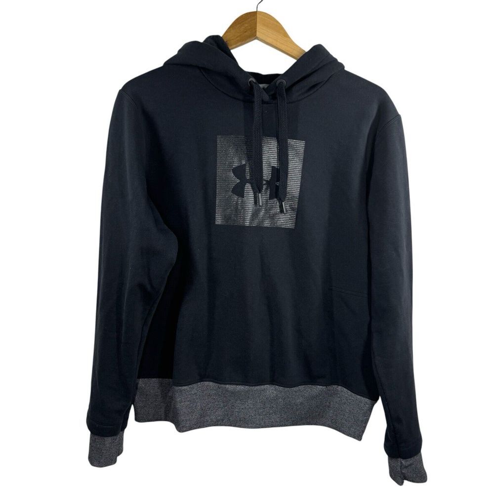 Under Armour Threadborne Hoodie Women  Sweatshirt Black‎ Size Large